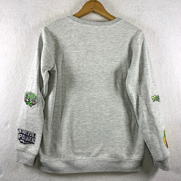 Teenage Mutant‎ Ninja Turtles Boys Sweatshirt Sz 18 Crew Neck Embroidered - Picture 4 of 9